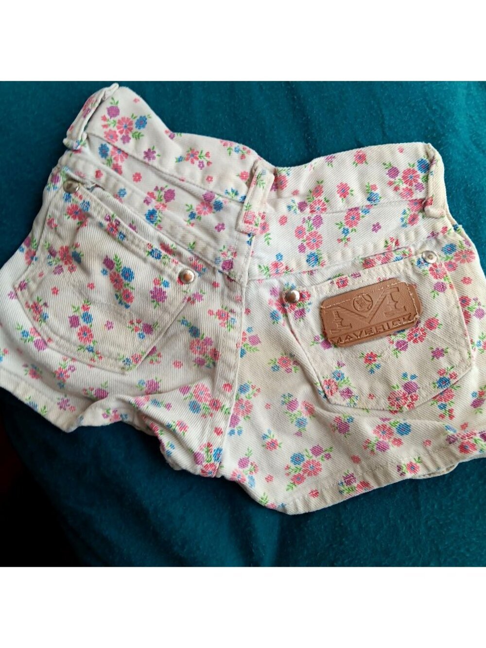 True Vintage 1960's Girls 3T 19W Farm Shorts Maverick Blue Bell USA